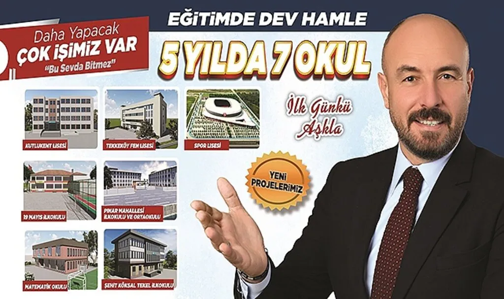 Hasan Togar'dan Tekkeköy'e 7 Yeni Okul Sözü