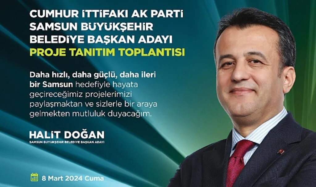AK Parti SBB Adayı Halit Doğan'ın PROJE Lansmanı 8 Mart'ta