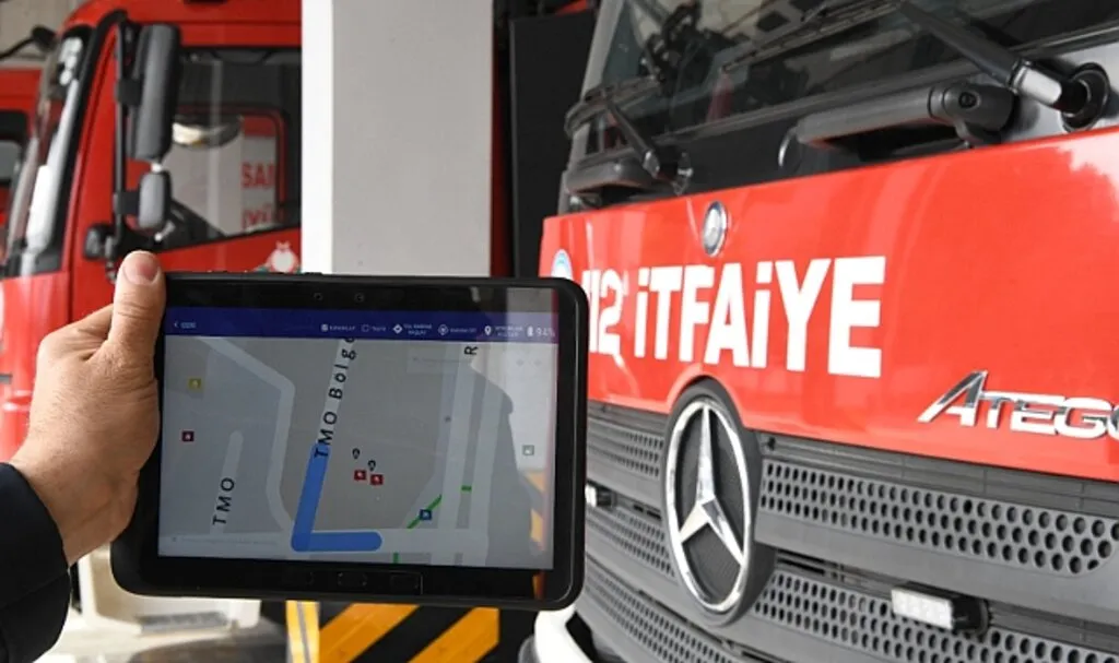 Samsun İtfaiye Ekiplerine Tabletle Hızlı Ulaşım