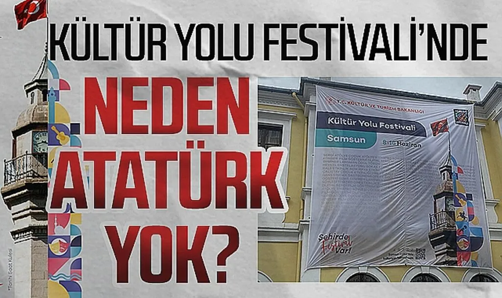 Samsun Kültür Yolu Festivali Afişinde Saat Kulesi Detayı!