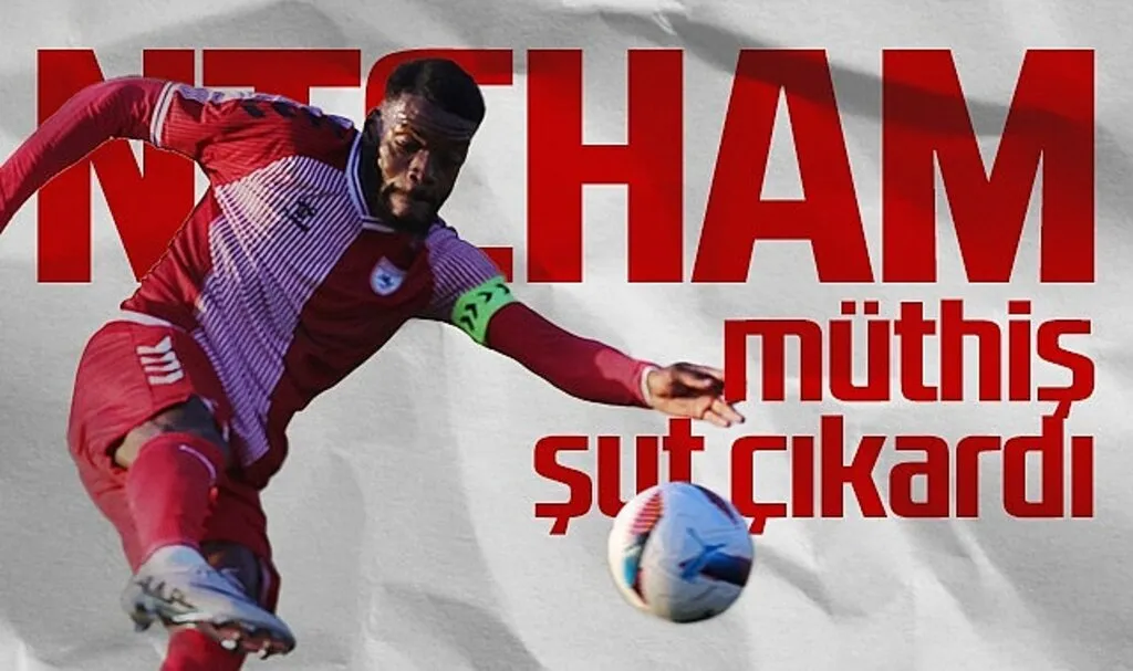 Samsunspor'un Kamerunlu Yıldızı Ntcham Müthiş Şut Çıkardı