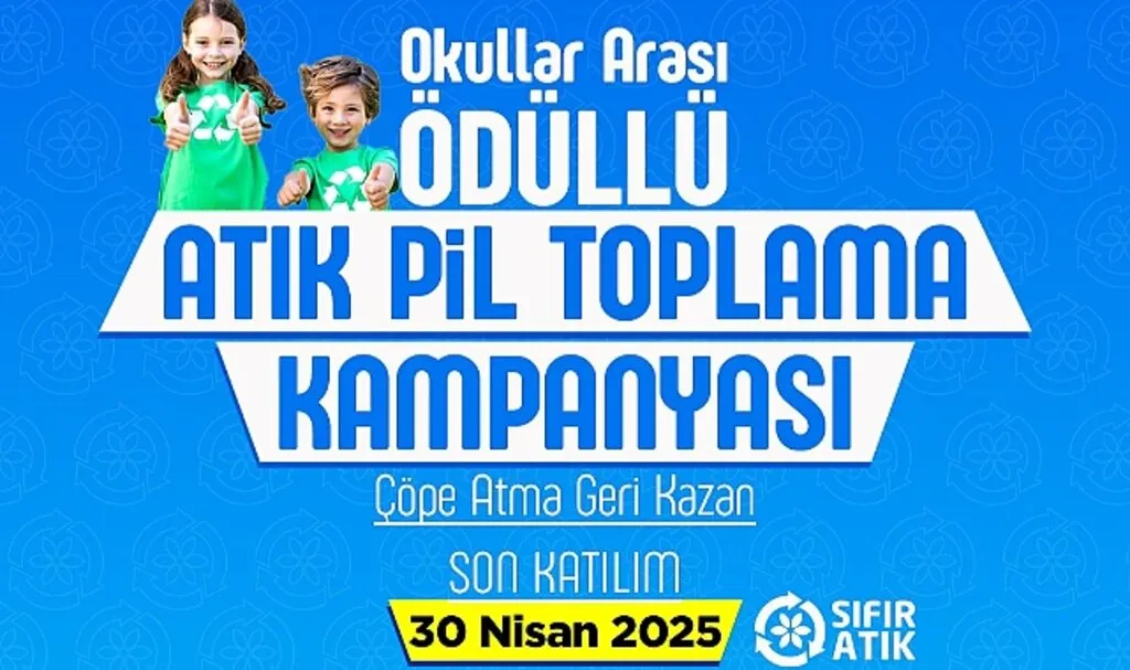 İlkadım'da Okullarda Atık Pil Toplama Projesi