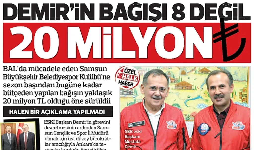 SBB'nin 10,5 Milyon TL'lik Bağışı Gerçek Çıktı