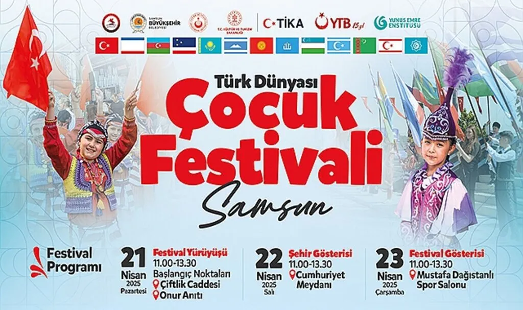 Türk Dünyası Çocukları Samsun'da Buluşuyor