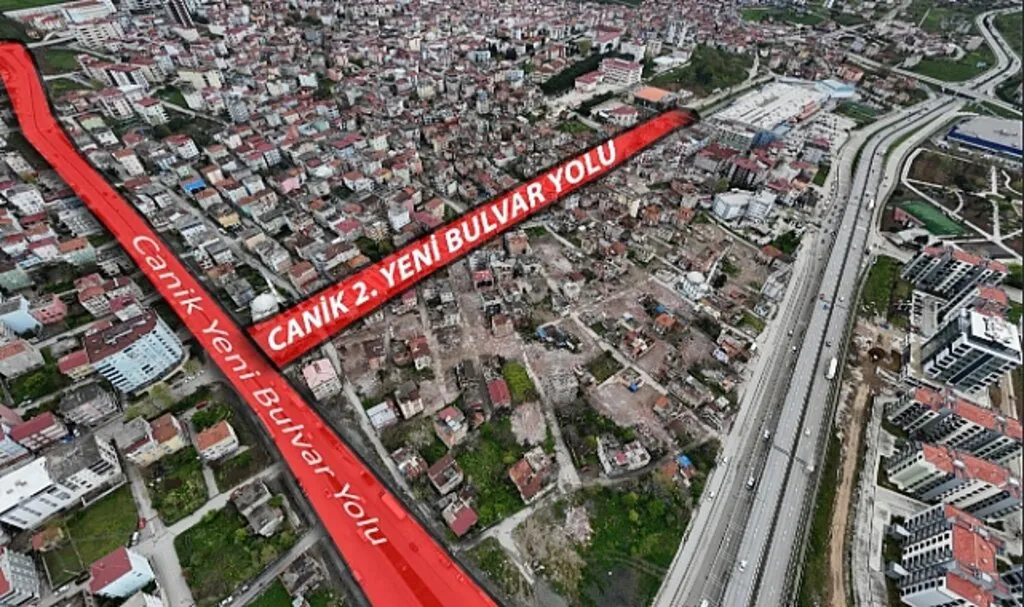 Canik'e 2. Yeni Bulvar Yolu 