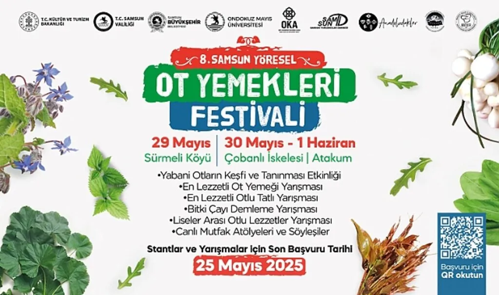 Samsun'da Yöresel Ot Yemekleri Festivali 4 Gün Sürecek