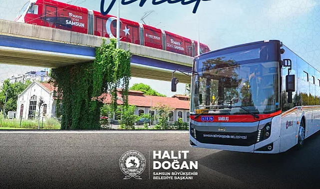 Samsun'da Ulaşım 5 Gün Ücretsiz