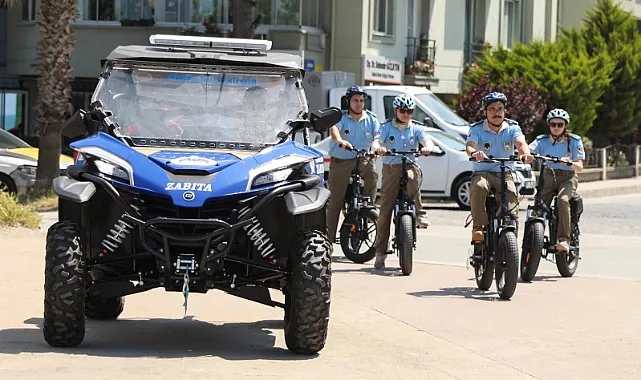 Samsun'da UTV ve Bisikletli Zabıta Timi Sahada
