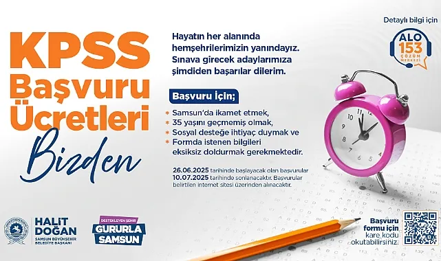 SBB'den KPSS Ücreti Desteği