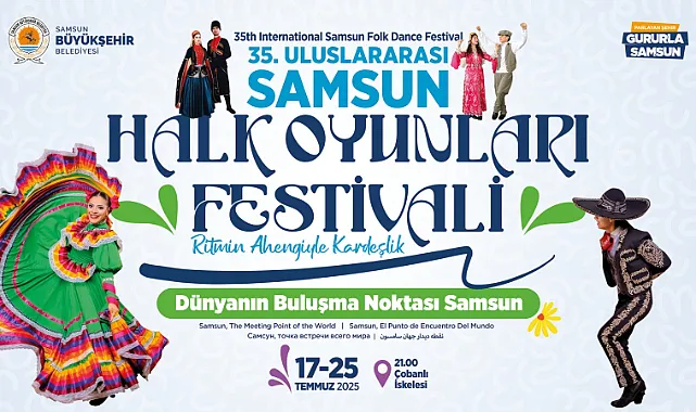 Samsun'da Halk Oyunları Festivali Başlıyor