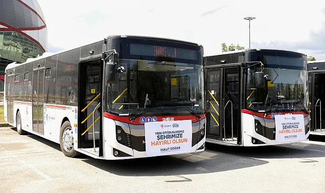 Samsun'da Kent İçi Ulaşıma 15 Yeni Otobüs