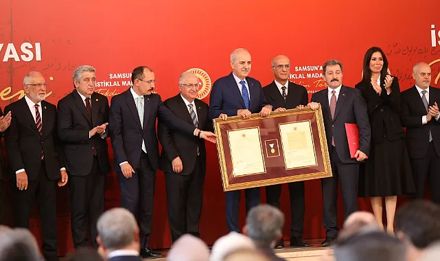 Milli Mücadele Kenti Samsun İstiklal Madalyası?na Kavuştu