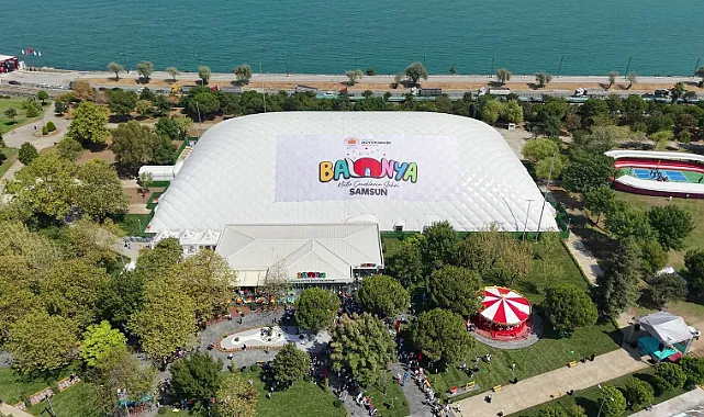 Samsun'da Türkiye'nin En Büyük Kapalı Şişme Çocuk Oyun Alanı Balonya Açıldı