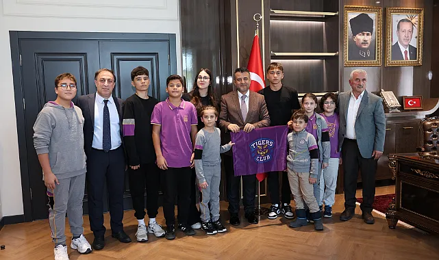 Samsun Uğur?un Tigers Liderleri SBB Başkanı Halit Doğan'ı Ziyaret Etti