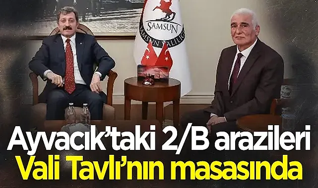 Ayvacık?taki 2/B arazileri Vali Tavlı?nın masasında