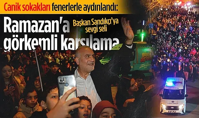 Canik'te Ramazan Coşkusu Geleneksel Fener Alayıyla Başladı