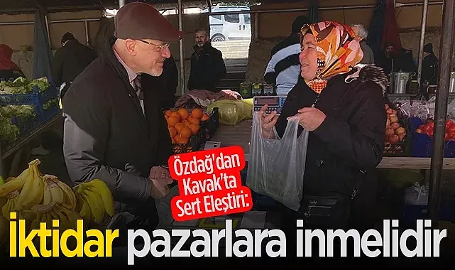 CHP Samsun İl Başkanı Mehmet Özdağ Kavak Pazarı'nda Sorunları Dinledi