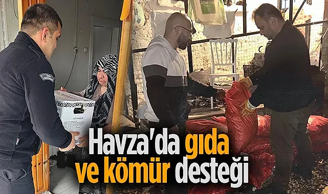 Havza Belediyesi Bin Aileye Gıda Kolisi Ve Kömür Yardımı Yaptı