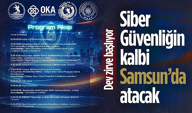 Samsun?da Siber Güvenlikte Yeni Adım: 1. Samsun Güvenlik Zirvesi Gerçekleştirilecek