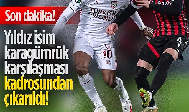 Samsunspor'da Ntcham Gelişmesi: Fatih Karagümrük Maçı Kadrosundan Çıkarıldı