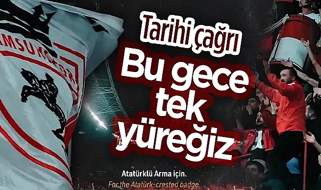 Samsunspor'dan Shkendija Maçı Öncesi Tarihi Çağrı: Bu Gece Biz Tek Yüreğiz!