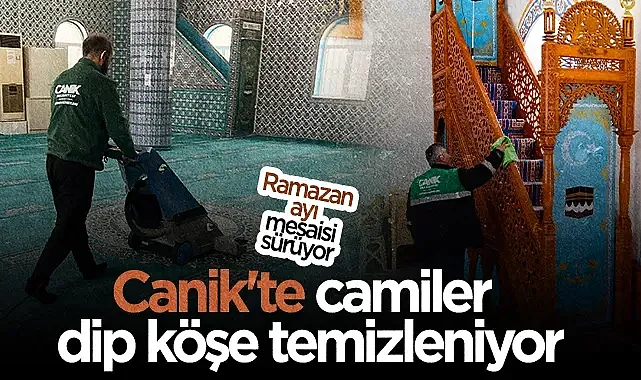 Canik Belediyesi İlçedeki Camilerde Ramazan Temizliği Seferberliği Başlattı