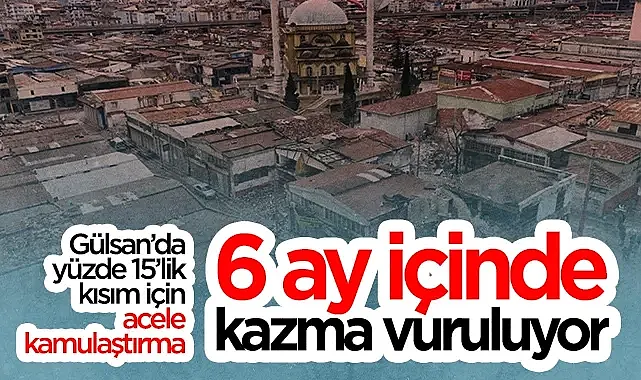 Gülsan Sanayi Sitesi Dönüşümünde Acele Kamulaştırma Kararı