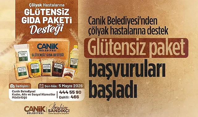 Canik Belediyesi'nden Çölyak Hastalarına Glütensiz Gıda Desteği