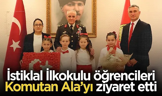 İstiklal İlkokulu Öğrencileri Komutan Ala?yı Ziyaret Etti