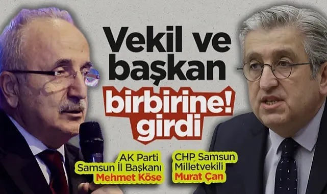 Samsun'da Siyasi Tansiyon Yükseldi: Murat Çan ve Mehmet Köse Birbirine Girdi