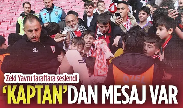 Samsunspor Kaptanı Zeki Yavru?dan Taraftara Kritik Çağrı