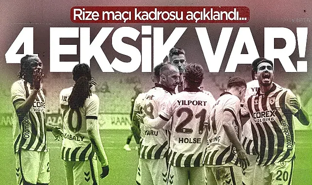 Samsunspor, Rizespor Deplasmanına 4 Eksikle Gidiyor! İşte Kamp Kadrosu...