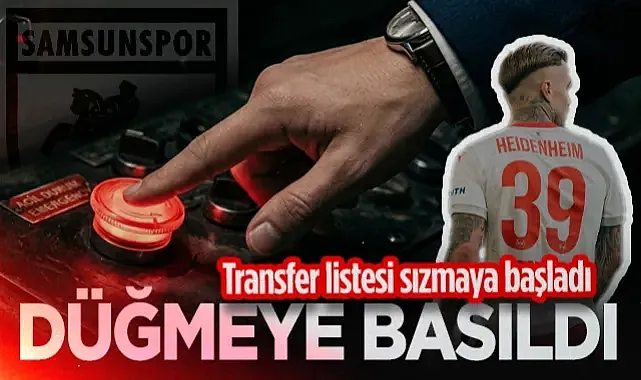 Samsunspor'un Transfer Listesi Sızmaya Başladı! Düğmeye Basıldı...