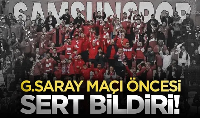 ÜNİSAM'dan Galatasaray Maçı Öncesi Sert Bildiri: Burası Samsun, Buradan Çıkış Yok!