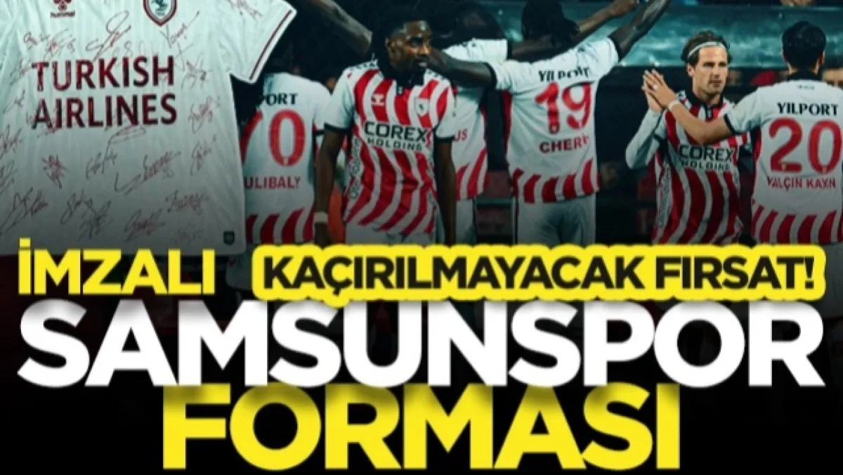 Kaçırılmayacak Fırsat! Futbol55'ten İmzalı Samsunspor Forması