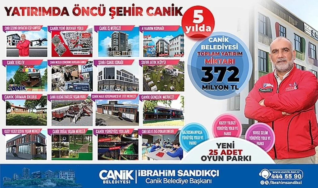 Canik'te 15 yıllık işi 5 yıla sığdırdık