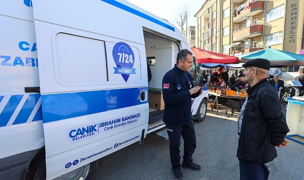 Canik?te Mobil Zabıta Çözüm Merkezi 