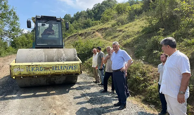İlkadım Kırsalında Yol Seferberliği