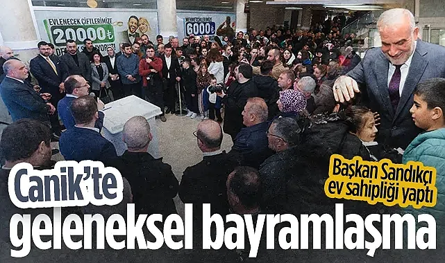 Canik?te Bayramlaşma Programına Yoğun İlgi: Vatandaşlar Doldu Taştı