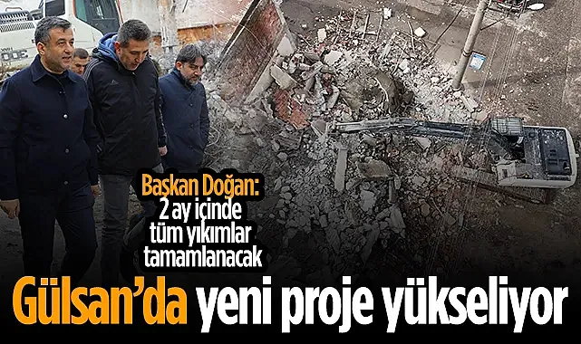 Samsun Büyükşehir Belediye Başkanı Halit Doğan Gülsan Sanayi Sitesi Yıkım Çalışmalarını İnceledi