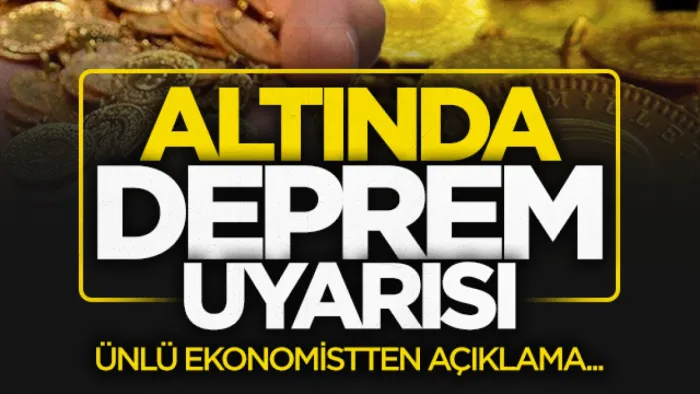 Altında deprem uyarısı: Ünlü ekonomist açıkladı
