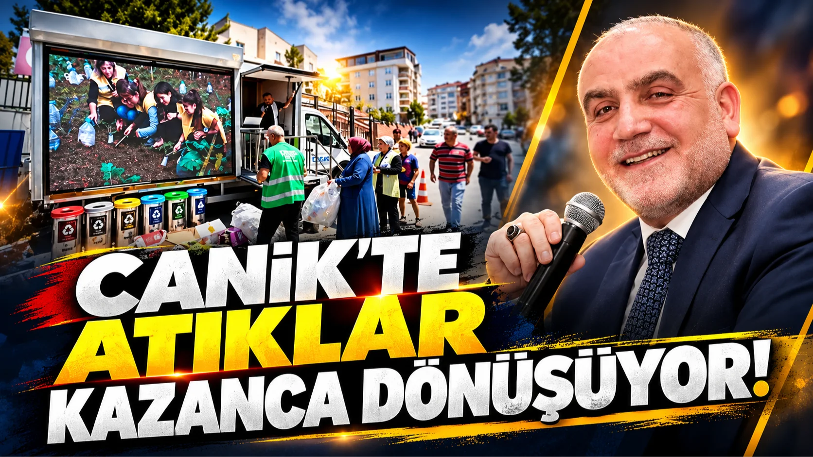 Canik'te atıklar kazanca dönüşüyor! Vatandaşlara nakit iade