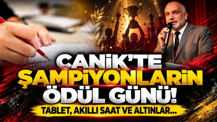 Canik'te öğrenciler ödüllerine kavuşuyor