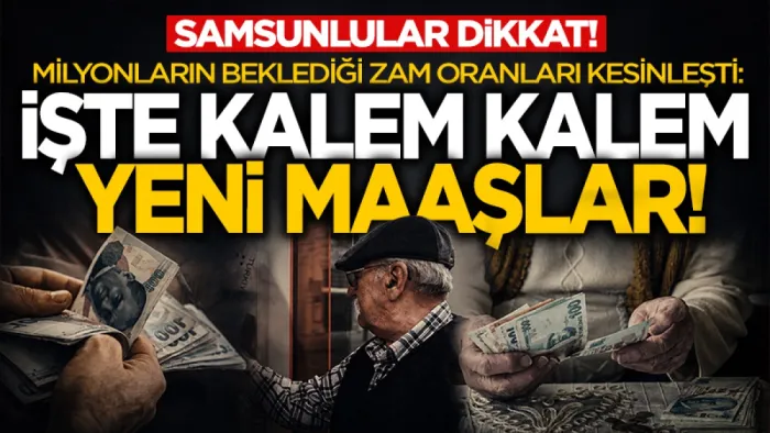 Emekli ve memur maaş zamları enflasyonla netleşti D