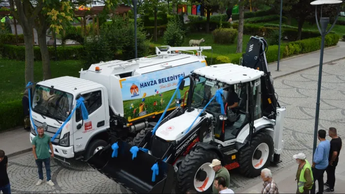 Havza Belediyesi’nin araç filosu güçleniyor