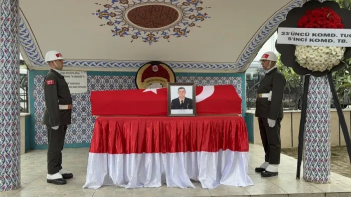 Kazada hayatını kaybeden uzman çavuşa Samsun'da son görev