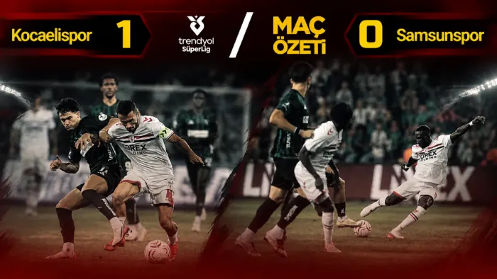 MAÇ ÖZETİ | Samsunspor eksiklere rağmen savaştı! Kocaelispor: 1 - Samsunspor: 0