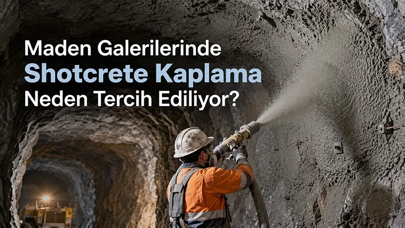 Maden Galerilerinde Shotcrete Kaplama Neden Tercih Ediliyor?