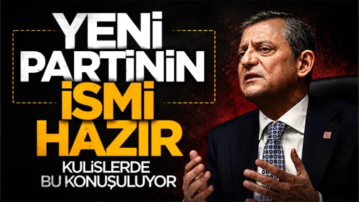 Özgür Özel'in yeni kuracağı partinin ismi hazır!