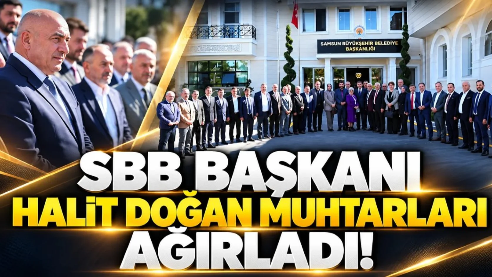 Samsun Büyükşehir Belediye Başkanı Halit Doğan, muhtarları ağırladı